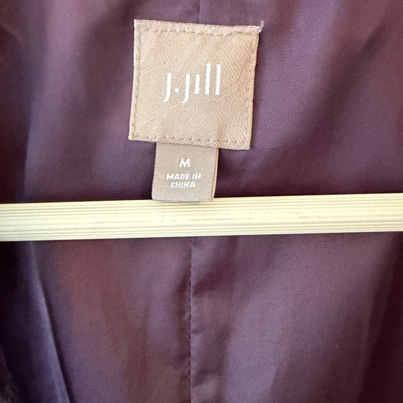J. Jill Sz M Purple Corduroy Velvet Vest Cottagecore Dark Academia Boho Layering - Picture 5 of 7